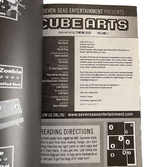 Cube Arts Vol 1 Tomomi Usui English Manga Graphic Novel VR Virtual Reality - Picture 2 of 5